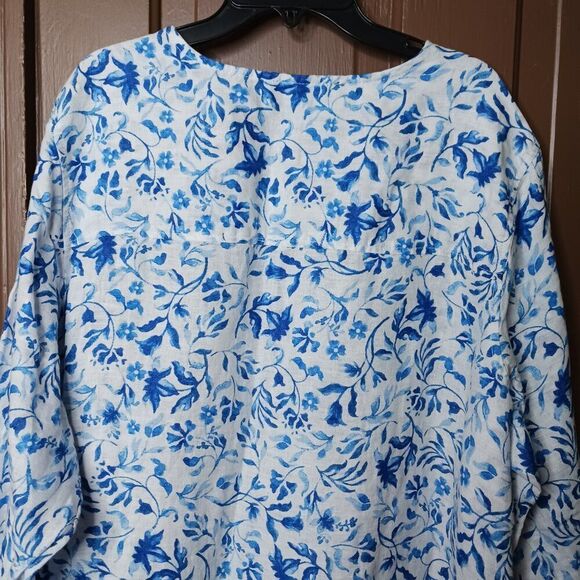 Joie 100% Linen Button Down Women's Top Size 2X - Picture 5 of 13
